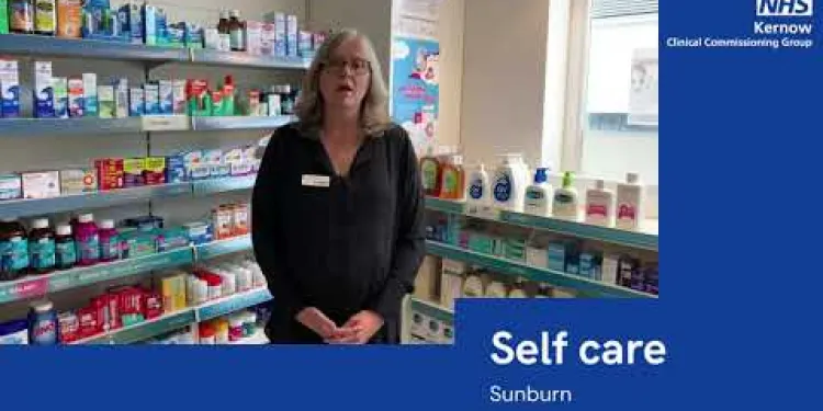 Self care - sunburn