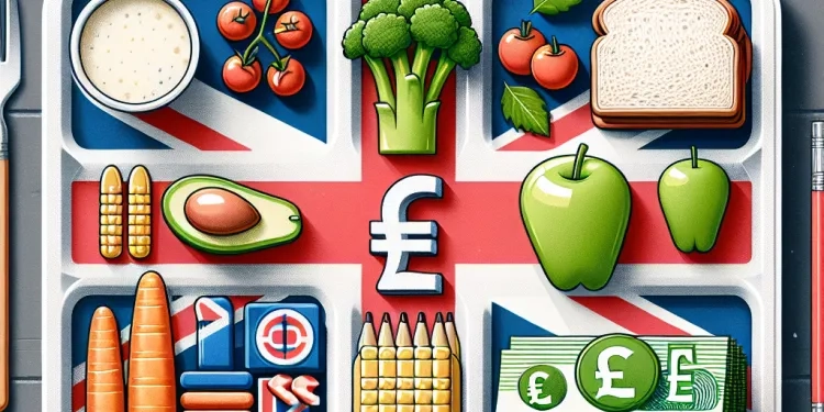Are school meals free for all students in the UK?