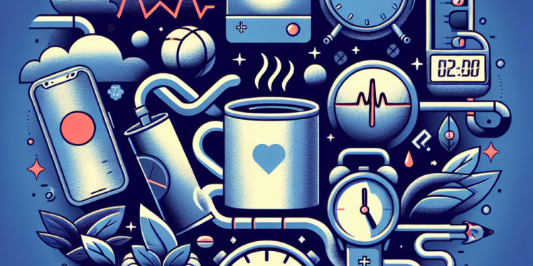 Can stress related to caffeine consumption affect blood pressure?