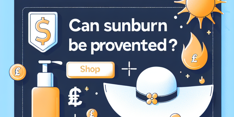 Can sunburn be prevented?