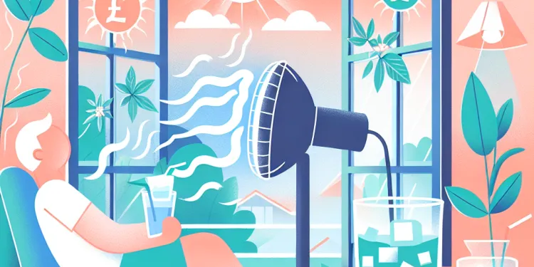 How can I stay cool indoors during a heatwave?