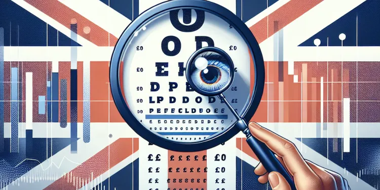How do I use a vision chart for self-testing?