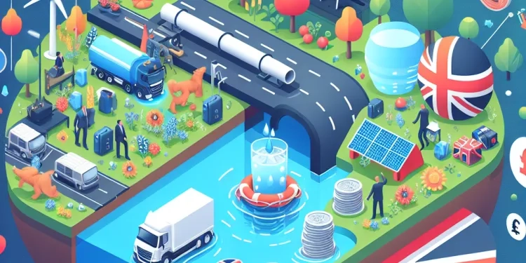 How does the UK compare with other countries in terms of water loss?