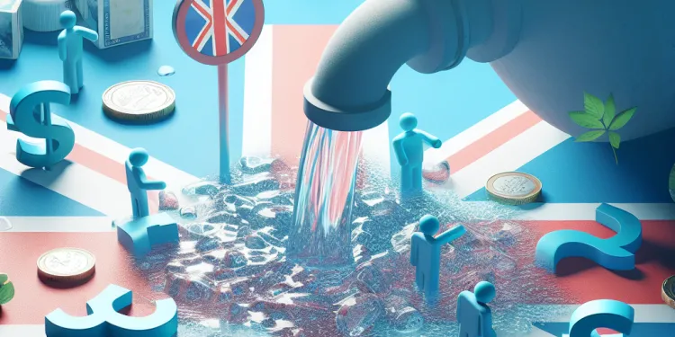 How much water is lost in the UK through poor infrastructure?
