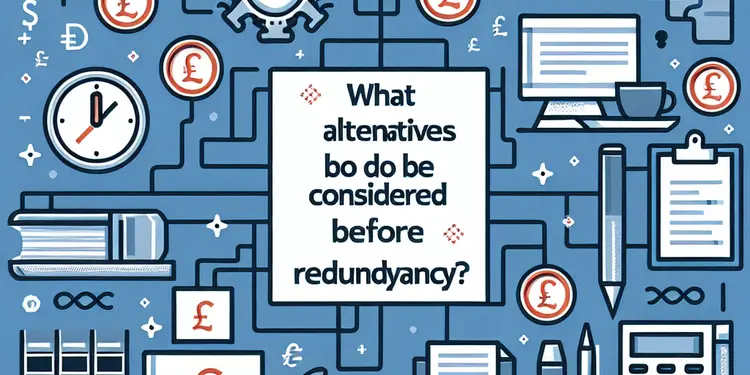 What alternatives should be considered before redundancy?