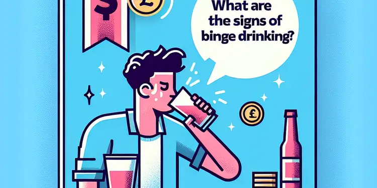 What are the signs of binge drinking?