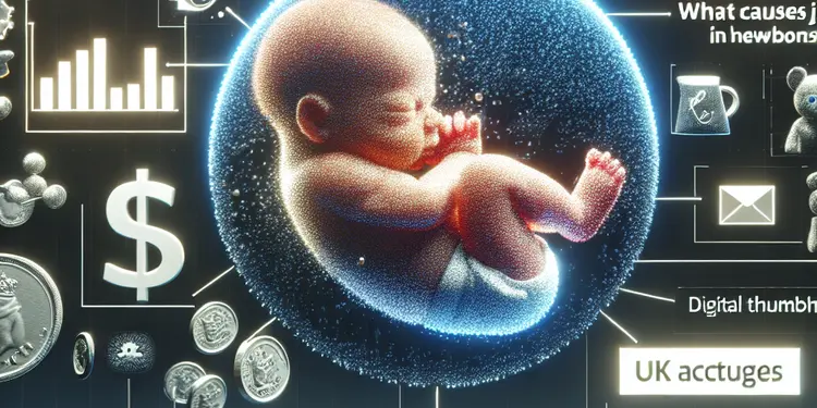 What causes jaundice in newborns?