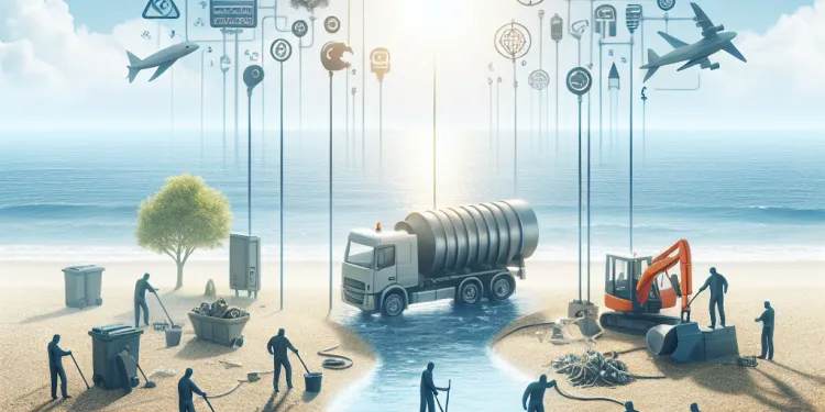 What is being done to address sewage pollution on UK beaches?