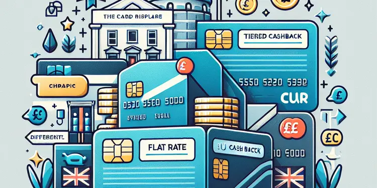 What is the difference between flat-rate and tiered cashback cards?