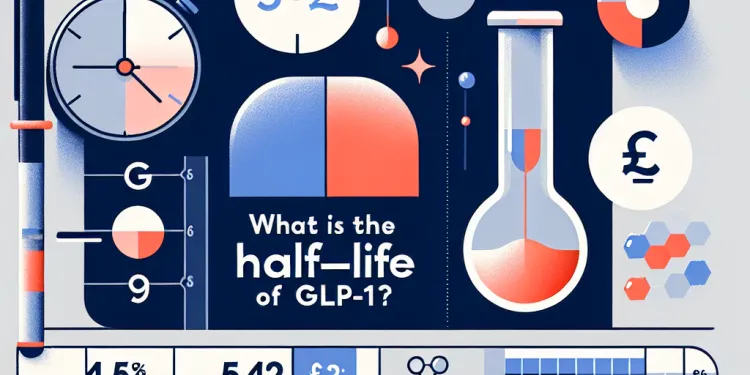 What is the half-life of GLP-1?