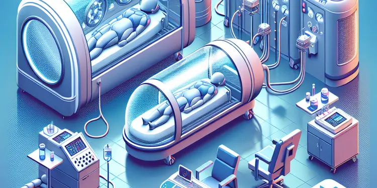 What is the role of hyperbaric oxygen therapy in treating flesh-eating disease?