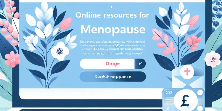 What online resources does the NHS offer for menopause?