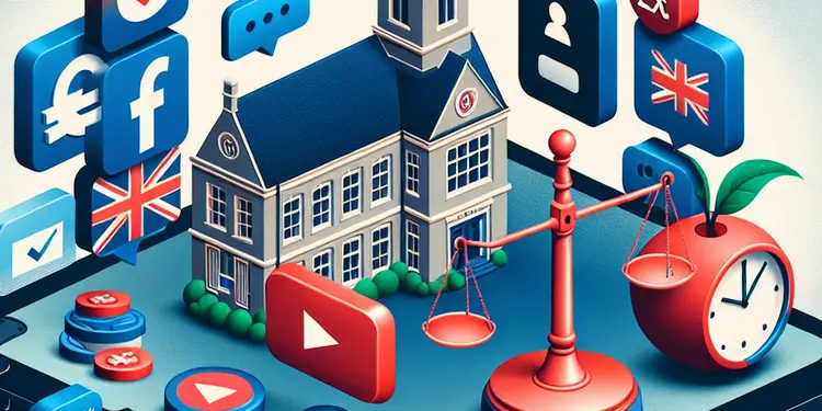 What role do schools play in supporting the social media ban?