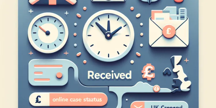 Why does my online case status show 'case received' for a long time?
