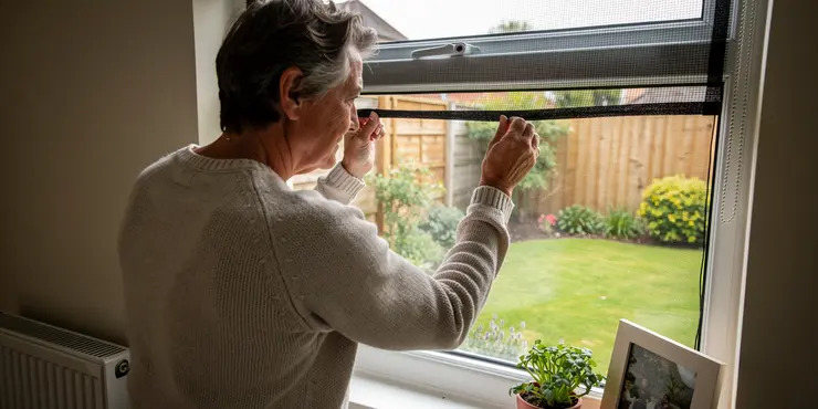 Are mosquito screens effective against midges?