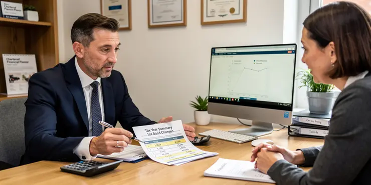 Are there any planned changes to tax bands for April 2026?