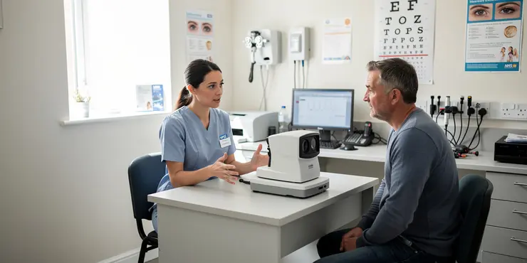 Are there any self-tests for eye pressure?