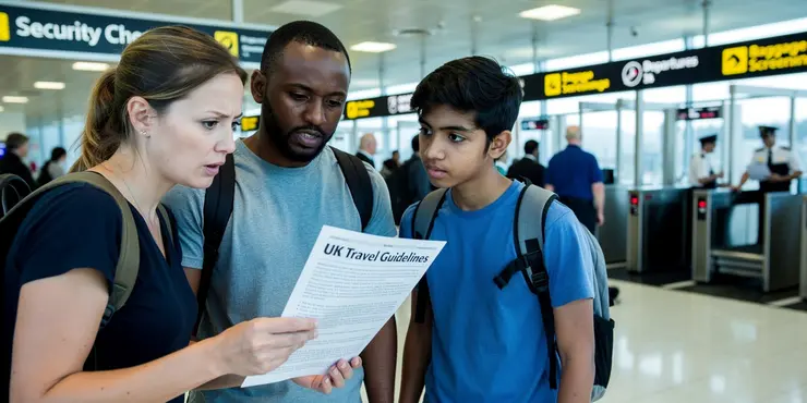 Are there different rules for airport screening after travelling to an outbreak area by country?