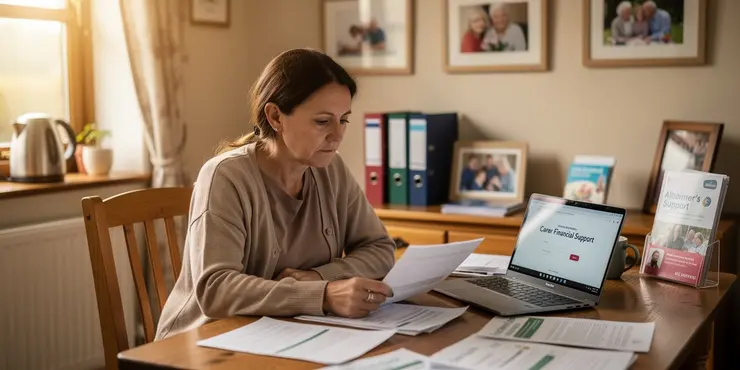 Are there financial support programs for carers of Alzheimer's patients?