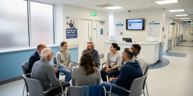 Are there support groups for those affected by testicular cancer?