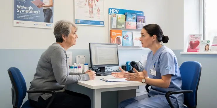 Are there symptoms of an HPV infection?