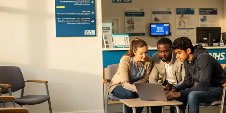 Can I check the waiting time for a specific procedure online?