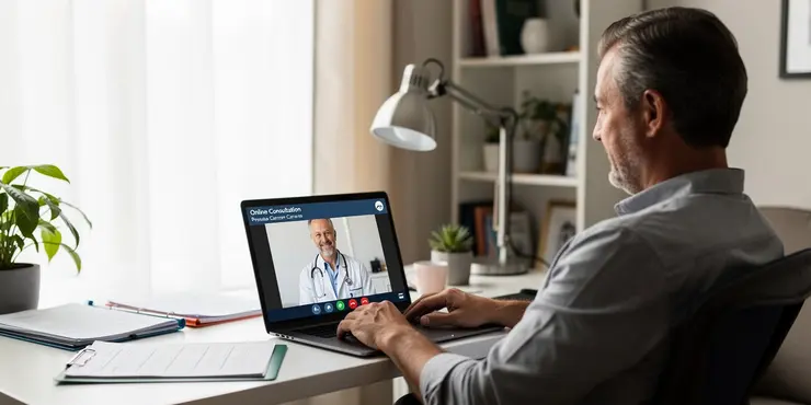 Can I consult with NHS doctors online for prostate cancer?