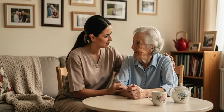 Can carers of Alzheimer's patients access in-home healthcare services?