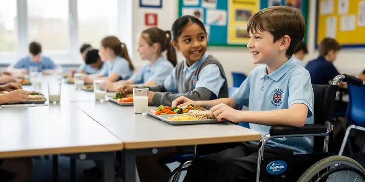 Can children with disabilities access school meals?