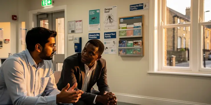 Can dengue fever be contracted in the UK?