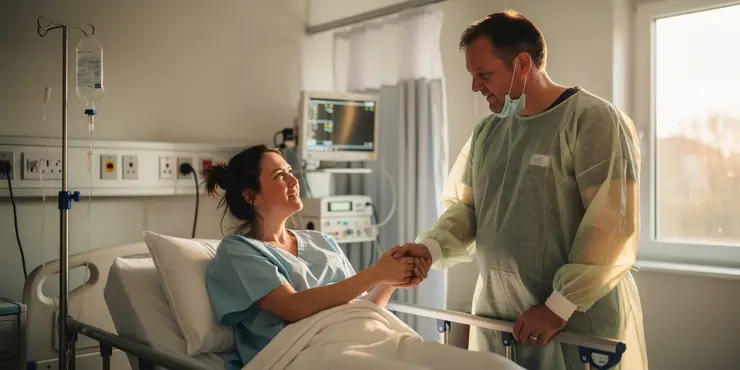 Can my partner be present during the C-section?