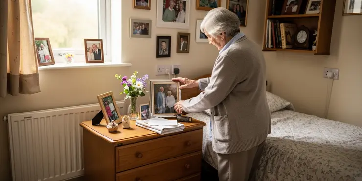 Can residents personalize their living space in a care home?