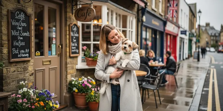 Can small dogs be carried when bringing dogs into shops cafes public transport?