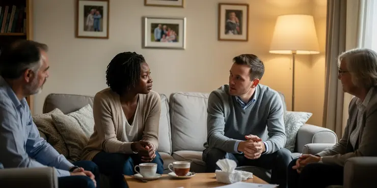 Can terminal illness support for family be provided at home?