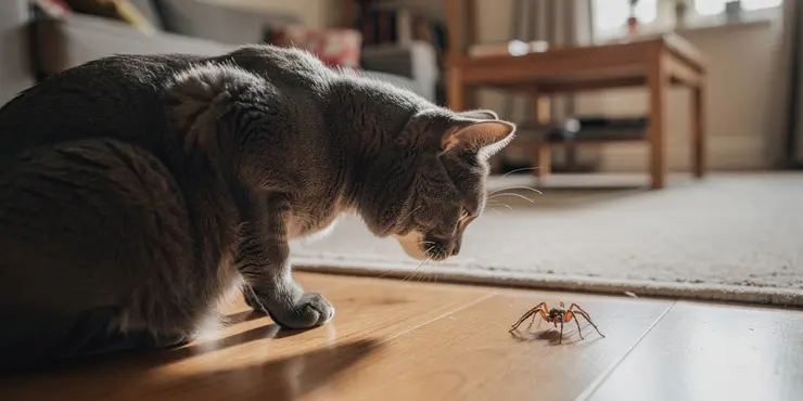 Do UK spiders pose a threat to pets?