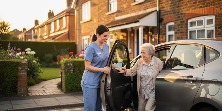Do live-in caregivers assist with transportation?