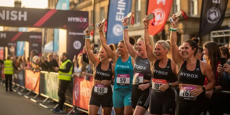 Do participants receive a medal for completing Hyrox?