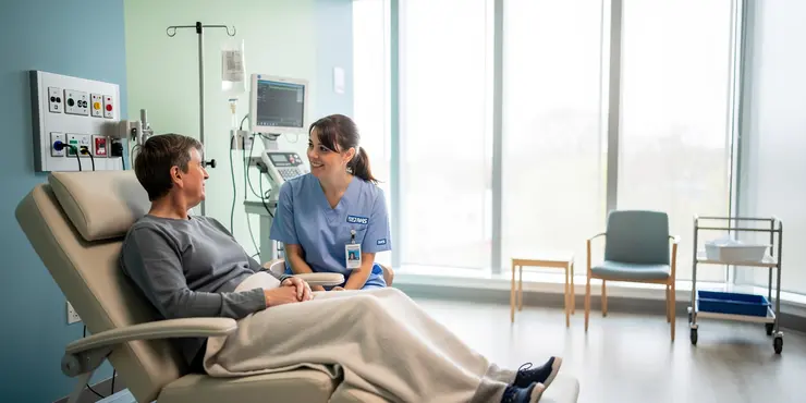 Having chemotherapy and other treatments in the Day Treatment Unit