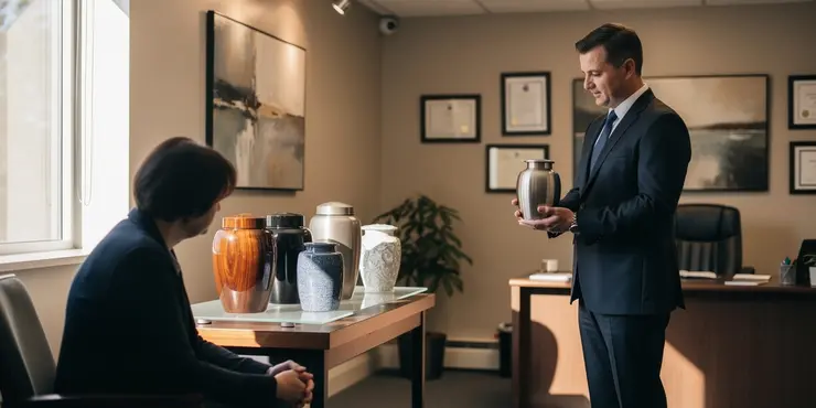 How are ashes returned to the family?