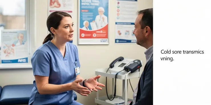 How are cold sores transmitted?