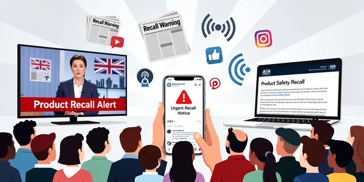 How are consumers informed about a product recall?