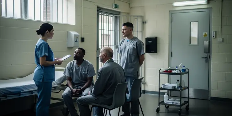 How are health services provided in prison?