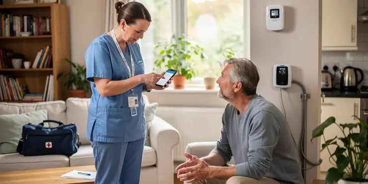 How are new technologies helping to reduce water loss in the UK?