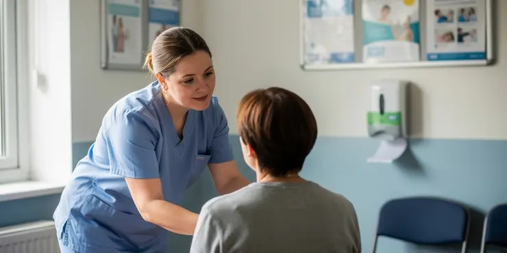 How can I advance my career as a primary care support worker?