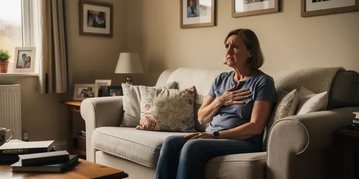 How can I differentiate between heartburn and a heart attack?