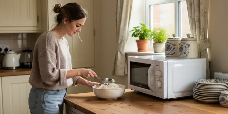 How can I safely reheat rice?