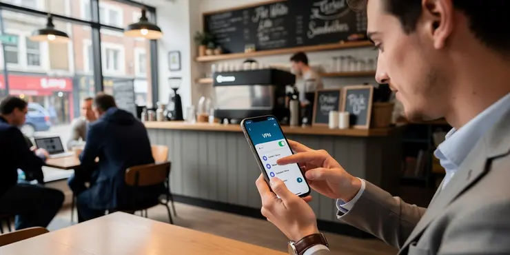 How can I secure my phone's internet connection?