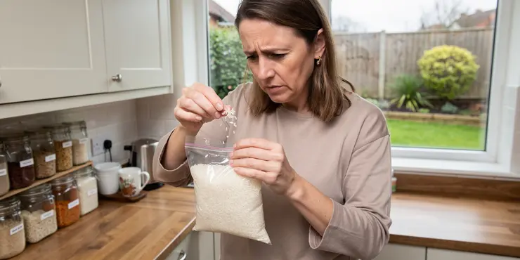 How can I tell if rice has gone bad?