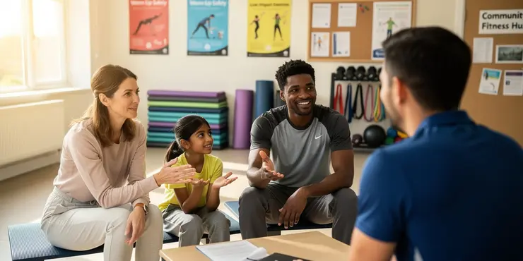 How can beginners start weekly exercise recommendations for adults and children safely?