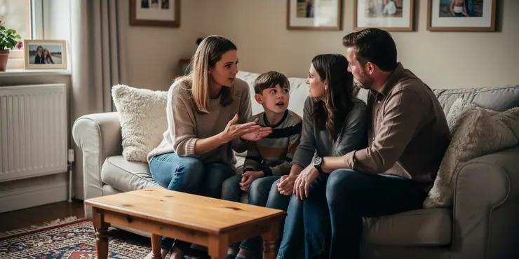 How can families support a member with autism?